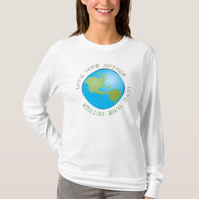 Camiseta Ame su madre tierra T (Anverso)