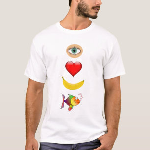 Camiseta ¡Ame sus pescados del plátano!