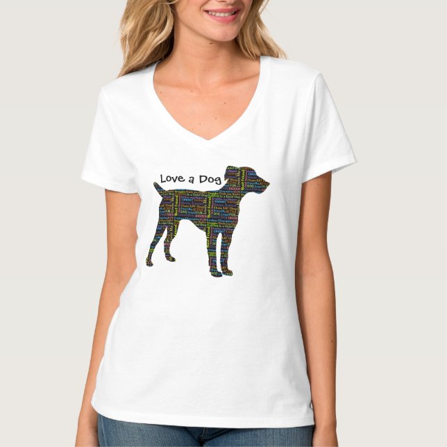 Camiseta Ame un perro (Anverso)