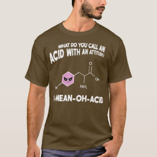 Camiseta AMeanOhAcid Cemisteria Graciosa Pun Amino Acid Hom