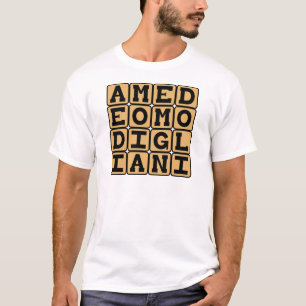 Camiseta Amedeo Modigliani, artista italiano