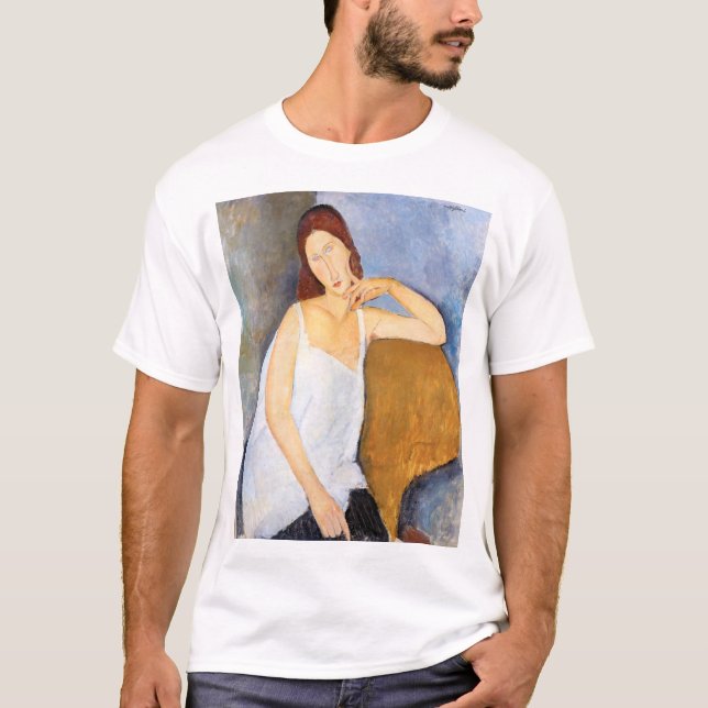 Camiseta Amedeo Modigliani - Jeanne Hebuterne (Anverso)