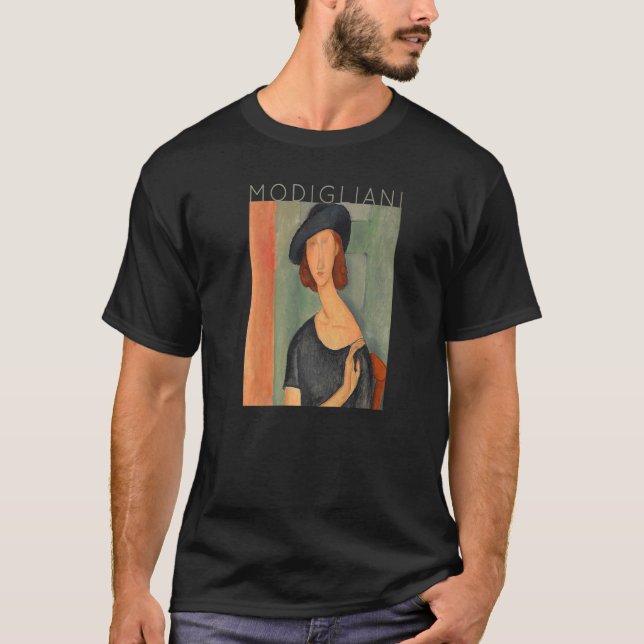 Camiseta Amedeo Modigliani Jeanne Hebuterne Au Chapeau For (Anverso)