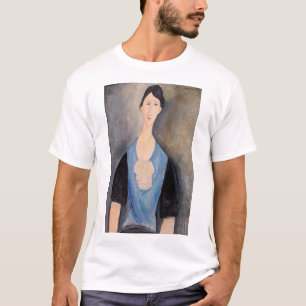 Camiseta Amedeo Modigliani - Joven mujer azul