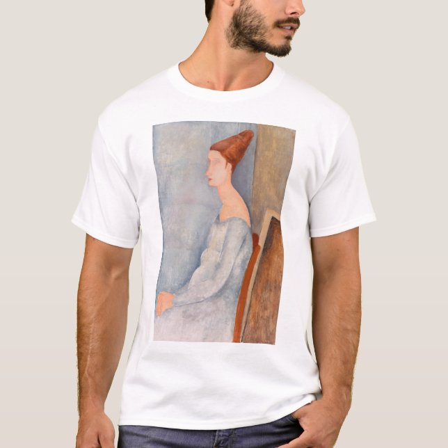 Camiseta Amedeo Modigliani - Retrato Jeanne Hebuterne #3 (Anverso)
