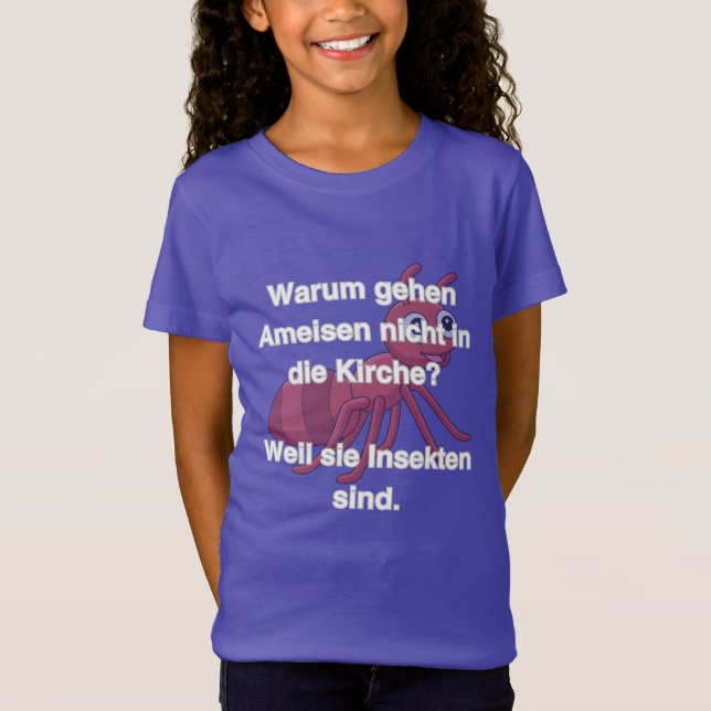 Camiseta Ameise in Sekten Comic Design  (Anverso)