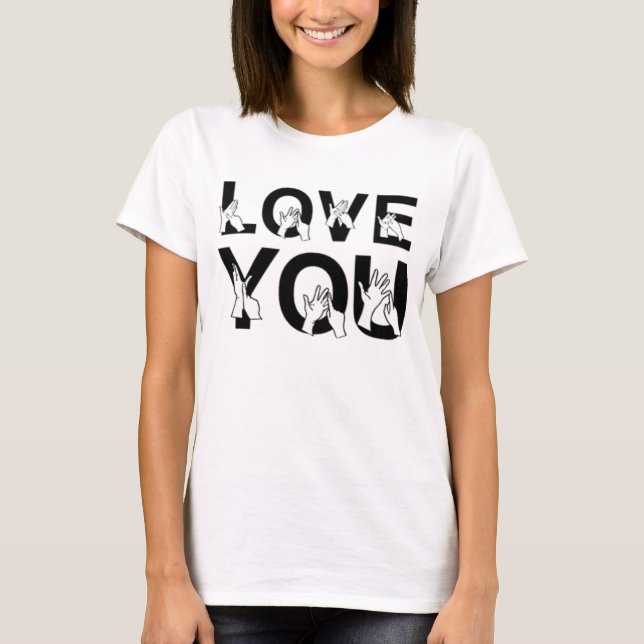 Camiseta Ámele lenguaje de signos (Anverso)