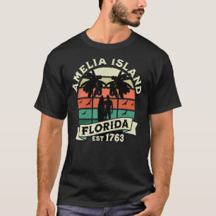Camiseta Amelia Island Florida Beach Surfing Summer Vacatio