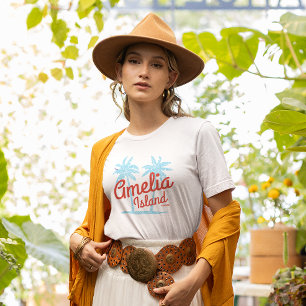 Camiseta Amelia Island Florida Coral Beach Souvenir