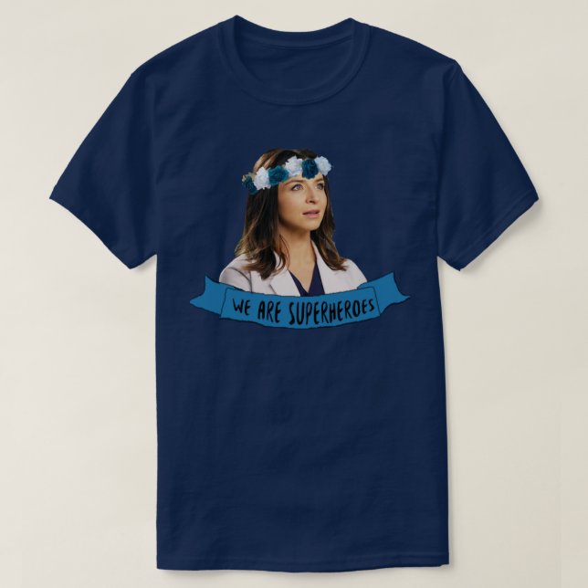 Camiseta Amelia Shepherd somos superhéroes (Diseño del anverso)