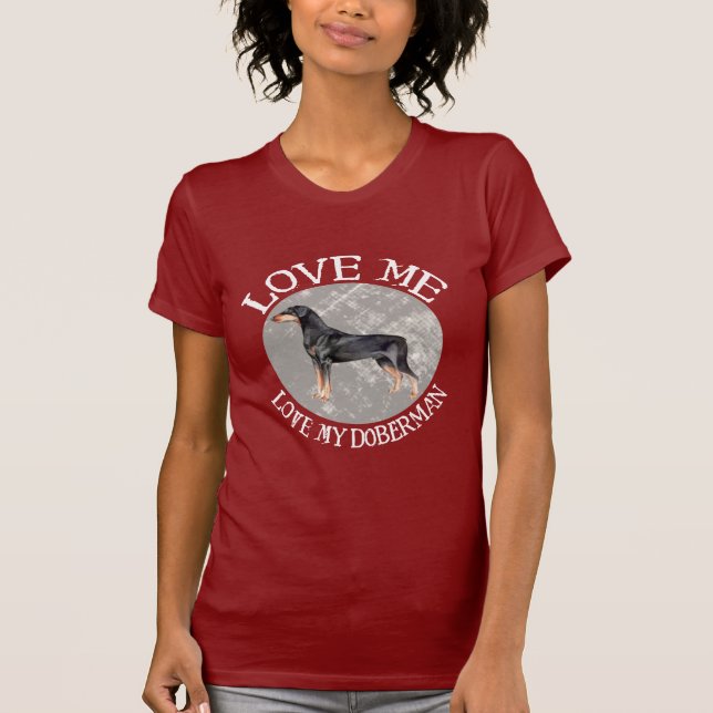 Camiseta Ámeme, ame mi Doberman (Anverso)