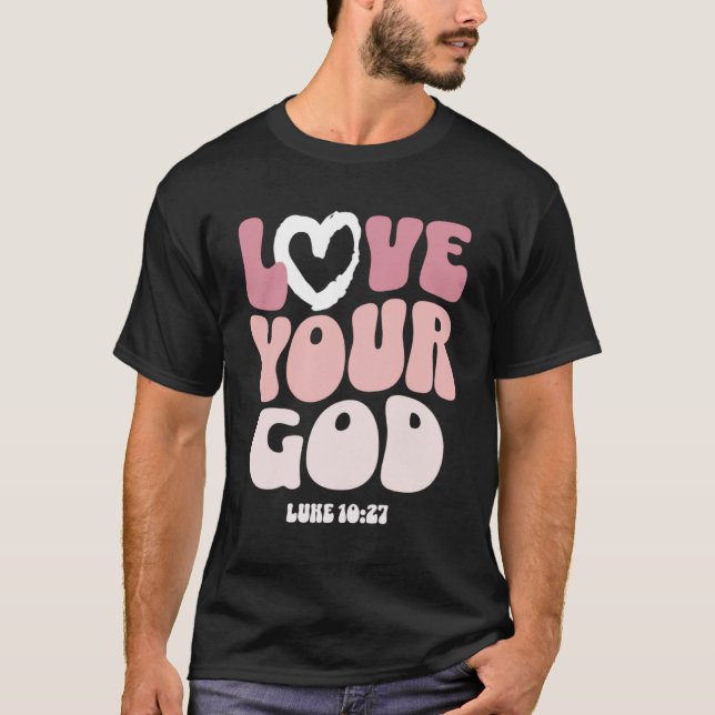Camiseta Amen A Su Dios Religioso Dios Palabras Cristianas  (Anverso)