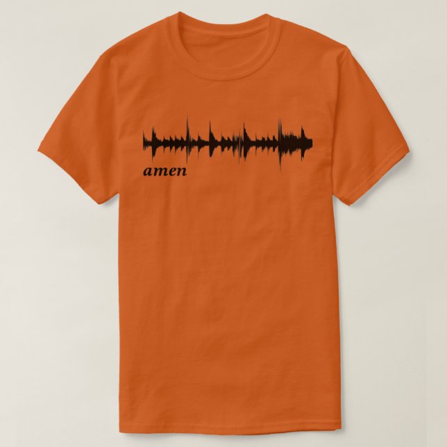 Camiseta Amen Break Waveform  (Diseño del anverso)