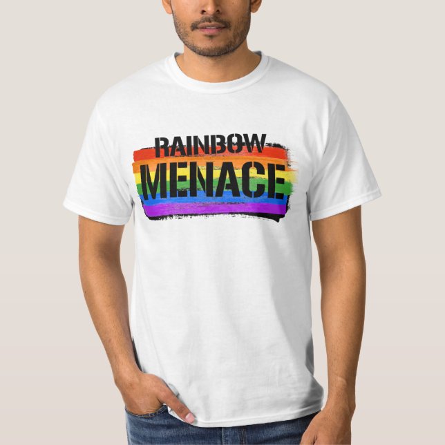 Camiseta Amenaza arcoiris (Anverso)