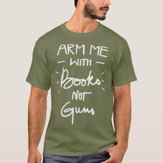 Camiseta Ámenme con libros, no armas, Naranja para la escue