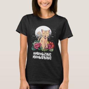 Camiseta Ameowsing Meowrning Cat Mom Beautiful Cat Dad