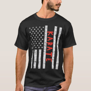 Camiseta Amer de Artes Marciales Patrióticas Vintage de la 