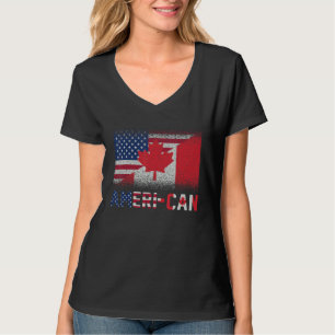 Camiseta Ameri Can Ue Eh America Canadá Bandera Canad Ameri