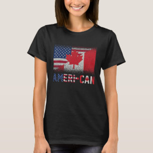 Camiseta Ameri Can Ue Eh America Canadá Bandera Canad Ameri