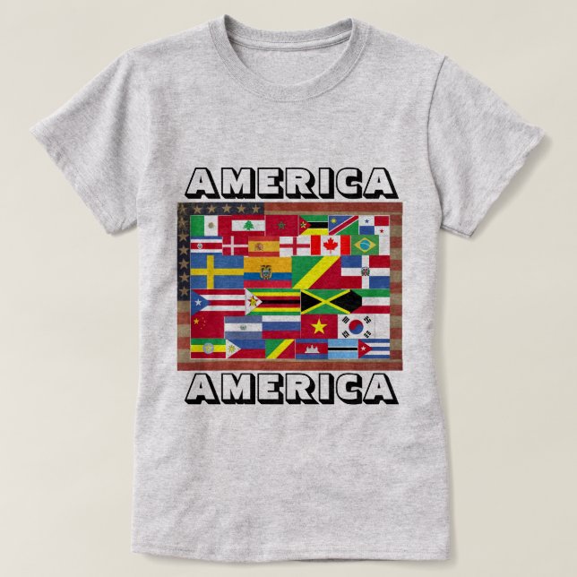 Camiseta AMERICA (Diseño del anverso)