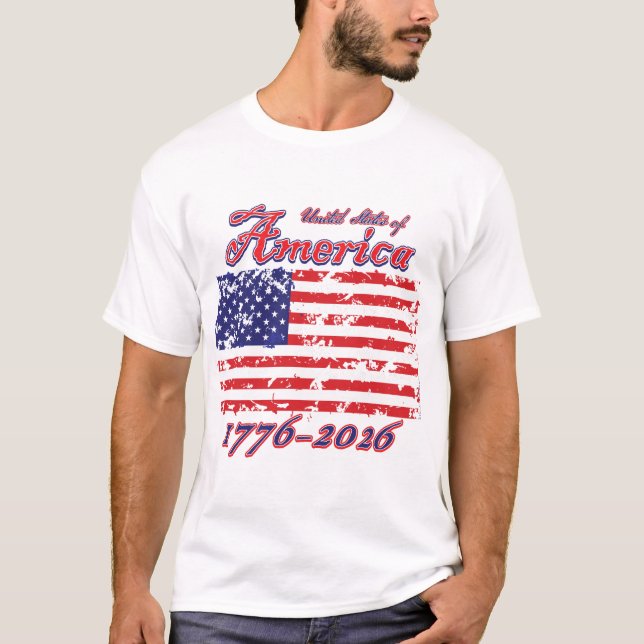 Camiseta America 1776 / 2026 (Anverso)
