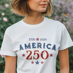Camiseta América 1776 - 2026 250 Años de Independencia