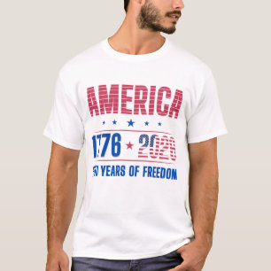 Camiseta AMÉRICA 1776 2026 250 años de libertad 