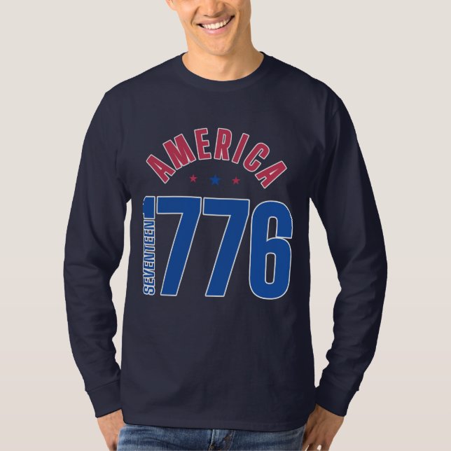 Camiseta AMÉRICA 1776 año de libertad  (Anverso)