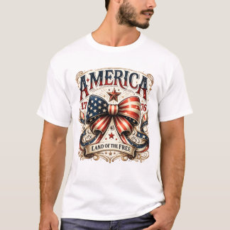 Camiseta América 1776 – Tierra de la Libertad | Patriótico 