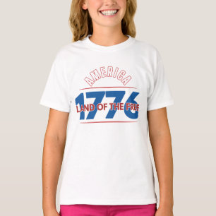 CAMISETA AMÉRICA 1776 TIERRA DE LIBRES