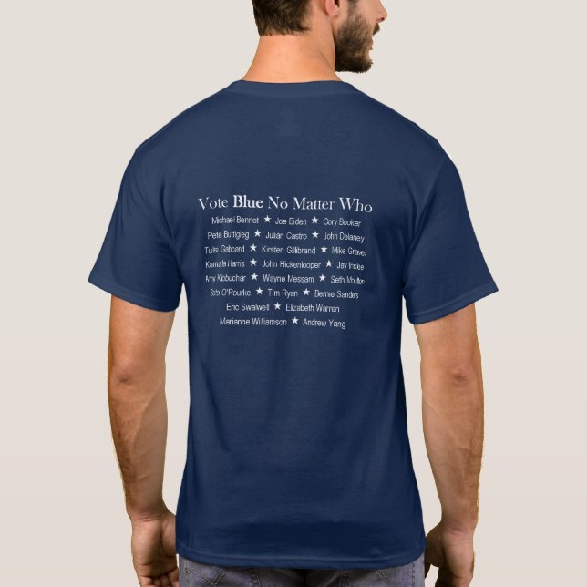 Camiseta América 2020: Azul del voto cualquieras (Reverso)