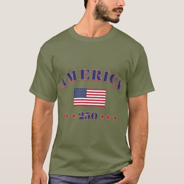 Camiseta América 250º (Anverso)