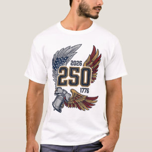 Camiseta América 250 Alas de Águila 2026 Diseño Patriótico_