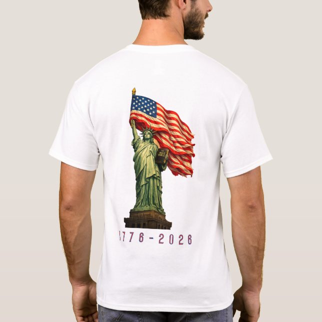 Camiseta América 250 años de libertad (Reverso)