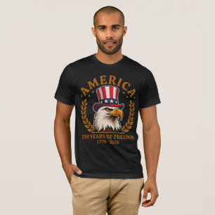 Camiseta América 250 Años de Libertad 1776-2026 Patriótico