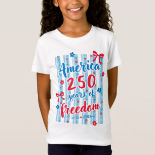 Camiseta América 250 Años de Libertad 1776 2026 Patriótico 