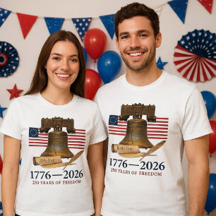 Camiseta America 250 Campana de la Libertad Unisex