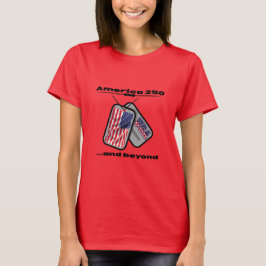 Camiseta América 250 | Etiquetas de Perro | Bandera de EE. 