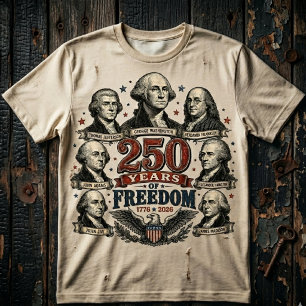 Camiseta América 250 Padres Fundadores 250 Años de Libertad