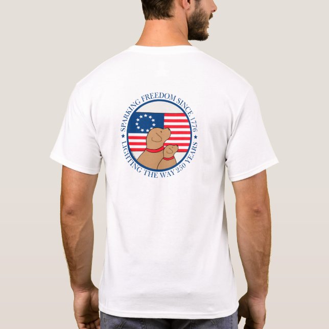 Camiseta America 250 Sparking Freedom Men Short Sleeve (Reverso)