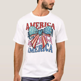 Camiseta América 4 de julio gran lazo