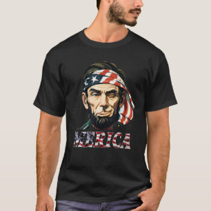 Camiseta América 4 de julio Patriótico Abraham Lincoln 5