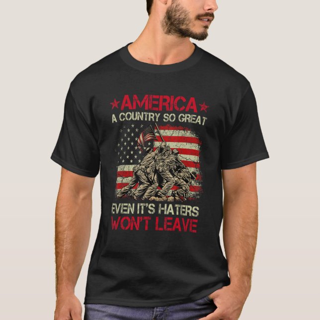 Camiseta America A Country So Great Even It s Haters Won Le (Anverso)