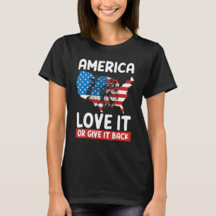 Camiseta América ámala o devuélvela nativo americano
