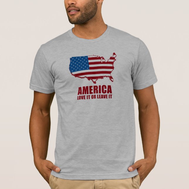 Camiseta América. Ámela o déjelo (Anverso)