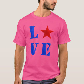 Camiseta América amor divertido