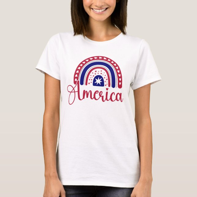 Camiseta América arcoiris (Anverso)