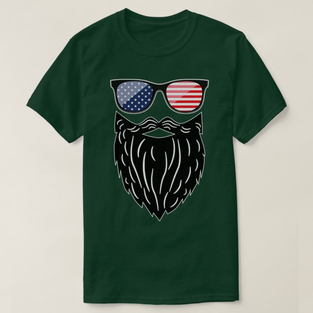Camiseta America Beard (Diseño del anverso)