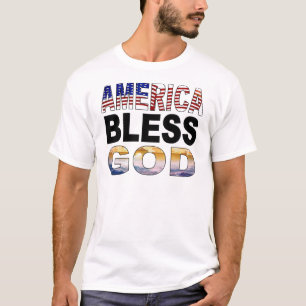 Camiseta América bendice a dios