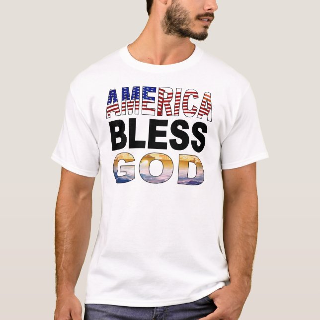 Camiseta América bendice a dios (Anverso)
